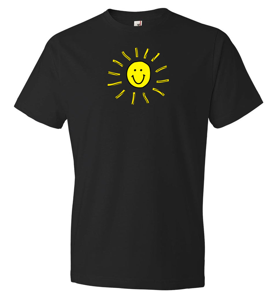 Sun on black unisex T-Shirt