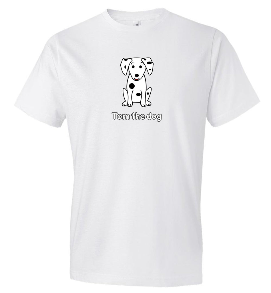 Tom the dog on white unisex T-Shirt